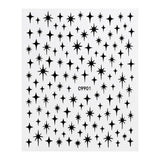Metal Laser Holographic Star Nail Stickers, Disposable Self-Adhesive Resin Nail Decals for Women, Art Decor Accessories