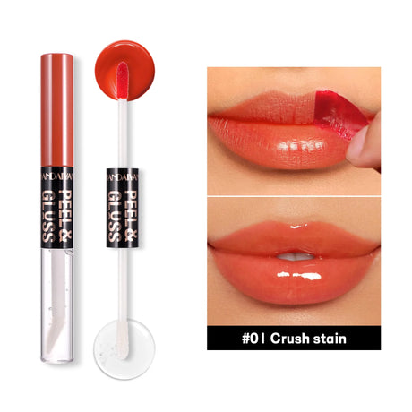 HANDAIYAN Matte Peel-Off Lip Stain Waterproof Transfer-Proof & Moisturizing 2-in-1 | Long-Lasting Lip Gloss & Lipstick