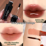 Chocolate Brown Peel Off Lip Stain Waterproof Makeup Matte Khaki Orange Liquid Lipstick Nude Black Tattoo Lips Tint Cosmetic