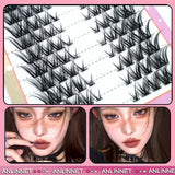 Fox False Eyelashes 1 box 80 Bundles Mink Eyelashes Extension Natural Volume Faux Eyelashes 3D Russian 8-13mm Mix Lashes Makeup