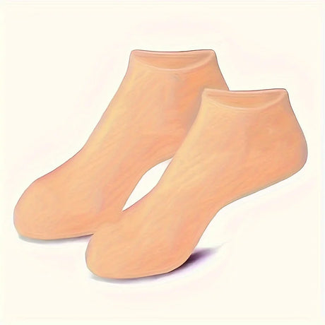 2 Pack Moisturizing Silicone Gel Socks for Dry Cracked Feet Nourishing Skin Lubricating Foot Care Massage Socks