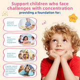 Saffron Gummies for Kids, with Passion Flower, Saffron Extract & GABA, Calm Mood Support Supplement for Focus & Relaxation, Mood
