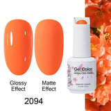 Clou Beaute Gel Nail Polish Neon Brown Royal Blue Red Green Pastal Nude Nail Art Varnishes Gel Lacquer Top Coat UV Gel Nail