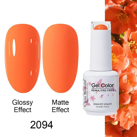 Clou Beaute Gel Nail Polish Neon Brown Royal Blue Red Green Pastal Nude Nail Art Varnishes Gel Lacquer Top Coat UV Gel Nail