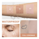 Eye Concealer Corrector Moisturizing Natural Foundation with Brush Cover Dark Circles Skin Neutralizing Under Eye Makeup