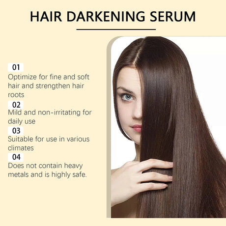 Hair Darkening Serum Deep Clean Scalp Dirt Nourish Strengthen Hair Roots Prevent Hair Loss Anti Breakage Hair Care Essence