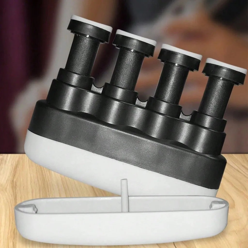 1  grip strength trainer that enhances finger strength by simulating rope tension resistance, suitable for home office exercises