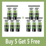 Men's Facial Wash 60g - Green Tea & Salicylic Acid, Deep Cleansing, Oil Control, Tea Tree & Charcoal, For Men