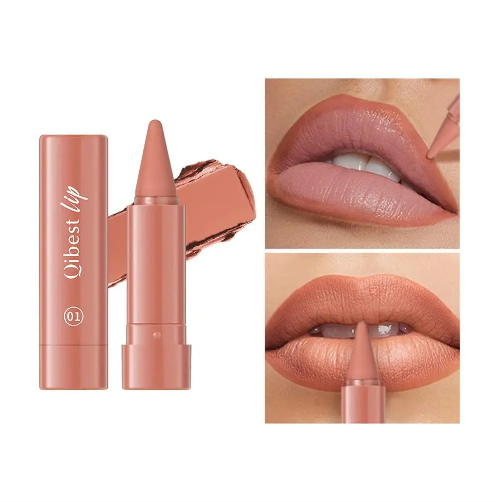 6Pcs Velvet Matte Lip Liner Pencil Set High Pigment Smooth Silky Texture Easy to Color & Define Lip Contours Daily Lip Makeup