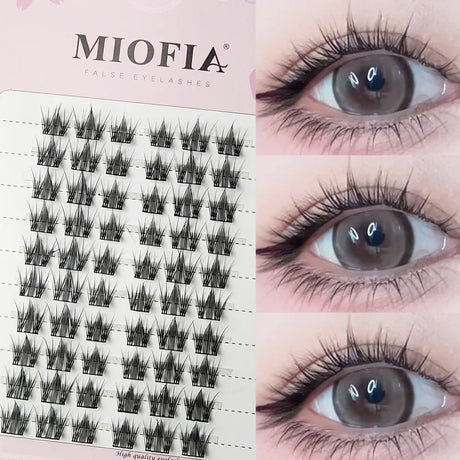 1/box 90 clusters idol False Eyelashes Black Natural Manga Lashes Anime Eyelashes Large Capacity Lashes Extension Chinese Makeup