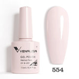 VIP5 Venalisa Nail Gel Polish Jelly Color HEMA/TPO FREE Nude Pink Semi Permanent Soak Off UVLED Gel Polish Sparkle Gel Varnish