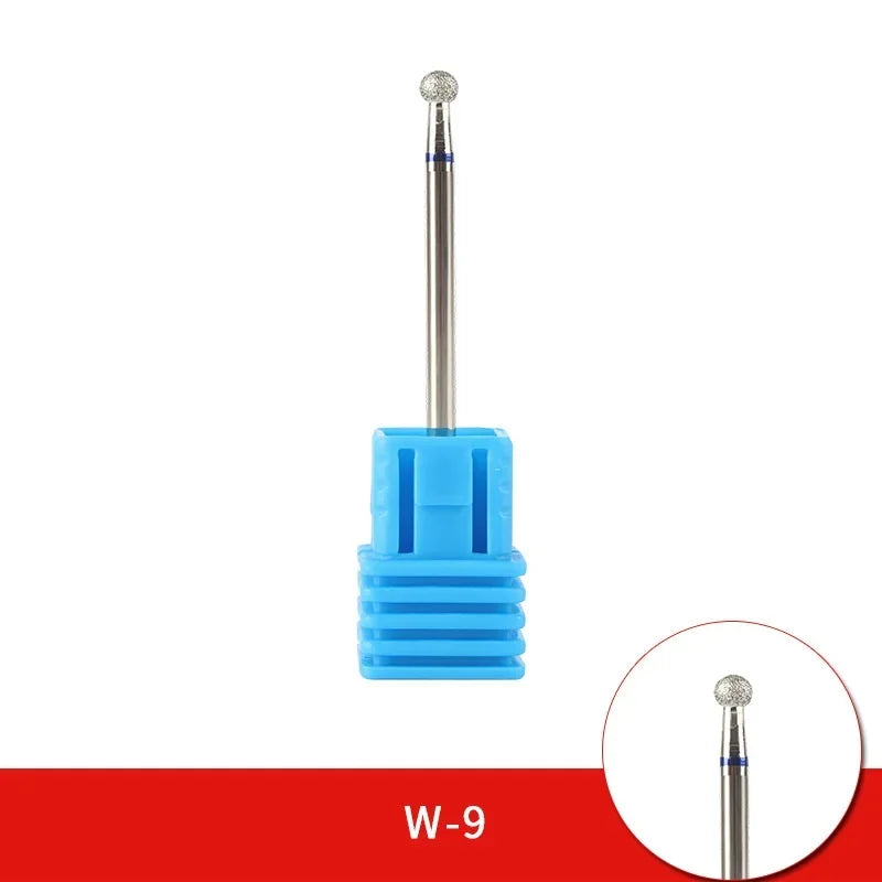 Diamond Ceramic Nail Drill Bits Milling Cutter For Manicure Left Right Rotary Cuticle Files Buffer DIY Nails Accessories Tools