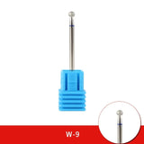 Diamond Ceramic Nail Drill Bits Milling Cutter For Manicure Left Right Rotary Cuticle Files Buffer DIY Nails Accessories Tools