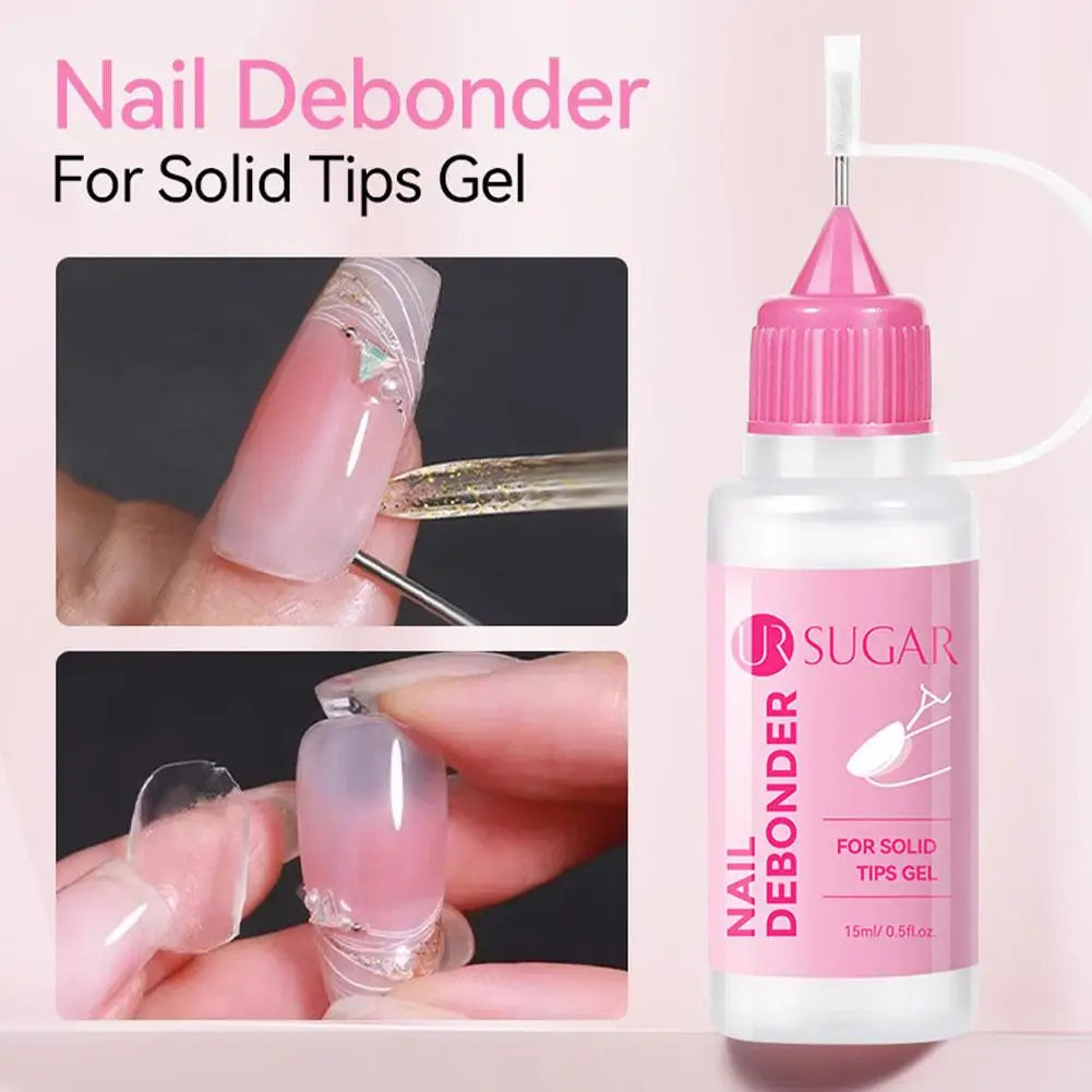 Nail Solid Gel Glue Remover & Debonder Fast Dissolve Liquid for Fake Tips Press On Nails, False Nails | Quick Manicure Tool