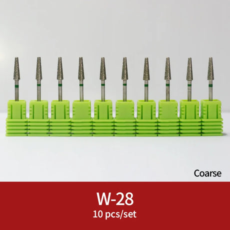 Diamond Ceramic Nail Drill Bits Milling Cutter For Manicure Left Right Rotary Cuticle Files Buffer DIY Nails Accessories Tools