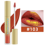 14 Colors Bold Intense Glitter Metallic Lip Gloss Pearlescent Lip Tint,Long Lasting Liquid Lipstick Makeup Gifts for Women Red
