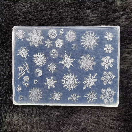 1pc Butterfly Sweater Snowflake 3D Acrylic Mold  Photo Frame  Silicone  Nail Art   Nails DIY  Nail Art Templates Nails  Mold