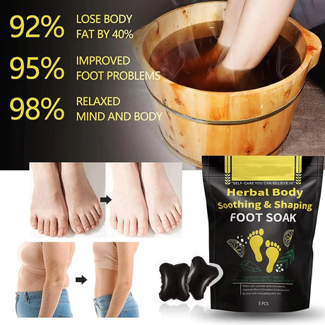 50Pcs Herbal Detox Cleansing Foot Soak Beads, Natural Relaxing Massage for Men and Women