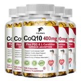 CoQ10 Ubiquinone 400mg Supplement, with L-Carnitine & PQQ, Supports Heart Health, Energy Metabolism, Antioxidant & Vitality