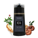 200ml Nova Hair Dye Shampoo 3-in-1 Hair Coloring Shampoo Instant Dye Shampoo Men Women Natural Fast White Hair Dyed Black Hair