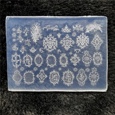 1pc Butterfly Sweater Snowflake 3D Acrylic Mold  Photo Frame  Silicone  Nail Art   Nails DIY  Nail Art Templates Nails  Mold