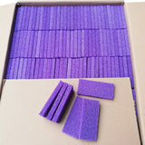 100Pcs Purple Foot Pumice Stone For Feet Foot Scrubber Sponge Callus Remover Dead Skin Pedicure Nail Supplies Art Salon Home Use