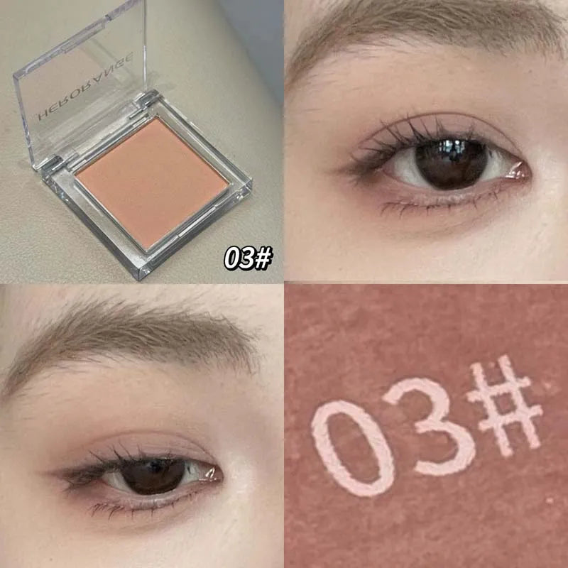 Makeup Yellow Matte Nude Eyeshadow Cream Silky Waterproof Soft Eye Shadow Pigment Green Blue Purple Monochrome Glitter Eyeshadow