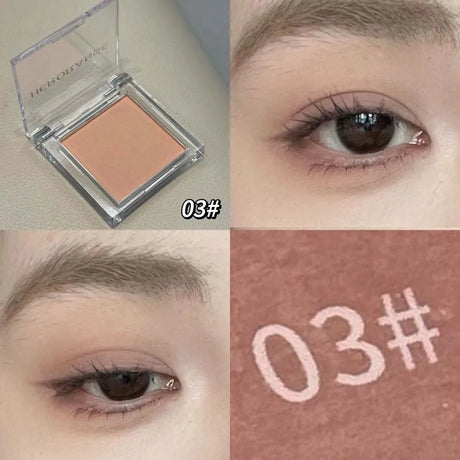 Makeup Yellow Matte Nude Eyeshadow Cream Silky Waterproof Soft Eye Shadow Pigment Green Blue Purple Monochrome Glitter Eyeshadow