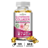 Glutathione Supplements - Collagen Booster Antioxidant Support Liver Detoxification Skin Whitening and Brightening