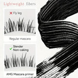 Steel Tube Mascara-Special Spiral Brush, Waterproof Long-Lasting Silk Fiber Mascara, Keep Each Eyelash Curled for a Long Time Ma