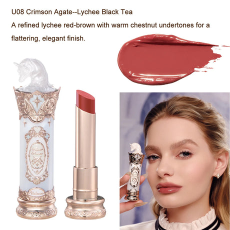 Flower Knows Knight Unicorn Makeup Set Eyeshadow Blush Lipstick Loose Powder Long Lasting Fantasy Princess Beauty Kit Cosmetics