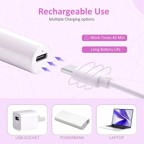 Sun Uv Led Nail Lamp Rechargeable Professional Mini Nail Dryer Uv Light Flash Cure Gel Nail Lamp Cordless For Nails Art/Uv Resin