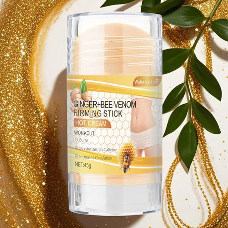 Turmeric + Bee Venom Firming Cream Stick, Contains Coconut Oil, Moisturizing Firming Body Lotion for Men and Women, Hypoallergenic, Muscle Relaxation and Post-Exercise Recovery