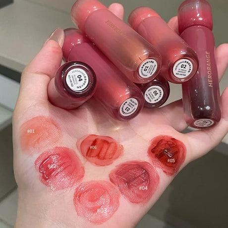 Smoked Grape Purple Red Lip Glaze Mirror Water Lip Gloss Moisturizing Liquid Lipstick Clear Tint Makeup Korean Women Cosmetics
