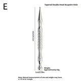 New Acupuncture Stick Double Head Face Massage Tool, Stainless Steel Acupressure Pen, Ear & Body Acupoint Probe For Muscle Relie