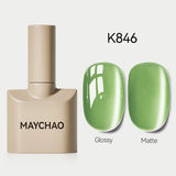 MAYCHAO Glitter Gel Nail Polish 7.3ml Semi-permanent Sequins Shiny Gel Base Top Coat Soak Off UV LED Varnish Nail Art Decoration