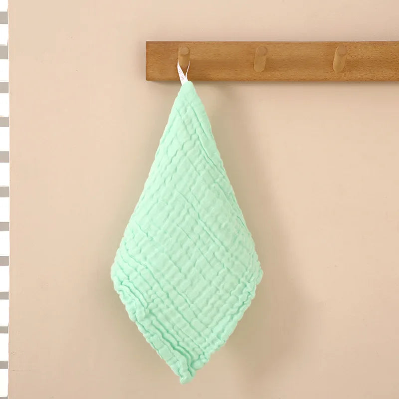 Soft Muslin Baby Washcloths - Gentle Newborn Face Towel for Sensitive Skin, Ideal for Baby Registry & Shower Essentials