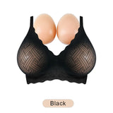 LERVANLA Artificial Silicone Breasts Forms Pads Fake Boobs Chest Women's Silicone Underwear Eexy Breast Padded Bra Becomes Big