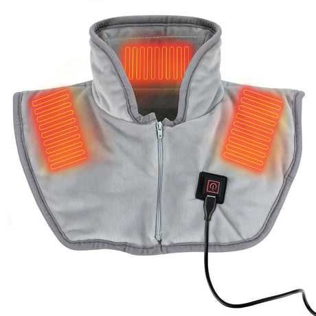Electric Heating Shoulder Neck Pads Cervical Shawl Massager Cervical Brace Wrap Thermal Compress Relieve Fatigue Warm Back