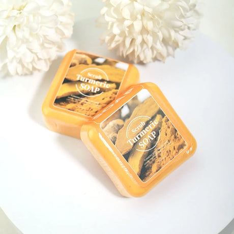 Turmeric Essential Oil Cleansing Soap Containing Citric Acid Vc Can Deeply Cleanse And Brighten The Skin It Is A Disposable Soap