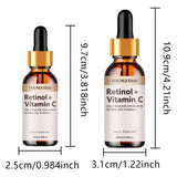 Daily Skincare Serum with Retinol Vitamin C, Anti Aging Face Brightening Hydrating Moisturizer, Firming Smoothing Fine Lines Por