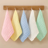 Soft Muslin Baby Washcloths - Gentle Newborn Face Towel for Sensitive Skin, Ideal for Baby Registry & Shower Essentials