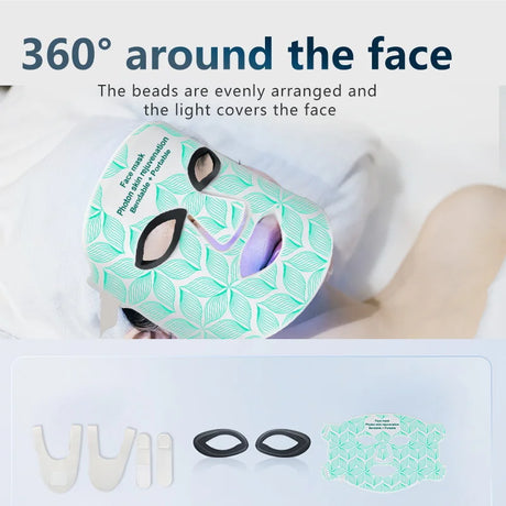 Ubilli Silicone Led Face Mask 8 Colors Red Light Therapy Infrared Flexible Soft Mask Led Therapy Anti Aging Advanced Photon Mask