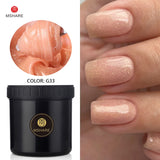 MSHARE 250g Clear Acrylic Gel Hard Gel For Nail Extension Pink Nude White Acrygel Hema TPO Free Builder Nail Gel French Nail Art