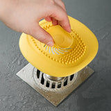 2Pcs Bathroom Hair Catcher Stopper Shower Floor Drain Cover Filter Deodorant Anti-clogging Kitchen Sink Plug Drain Strainer