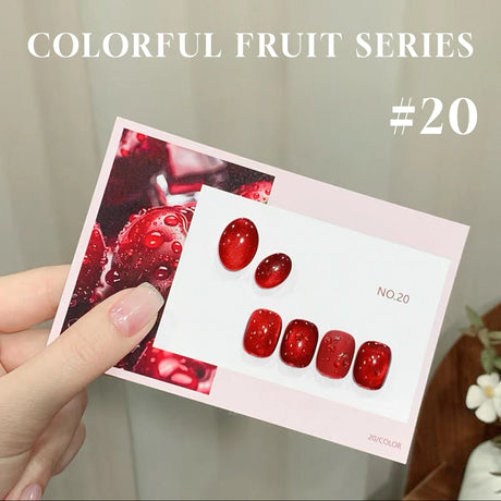 MN 1-20pcs 12ML Pink Gold Cat Eye Ocean Bubble Glass Beads Cat Eye Gel Nail Polish Blue Nails UV Light Nails Green Nails