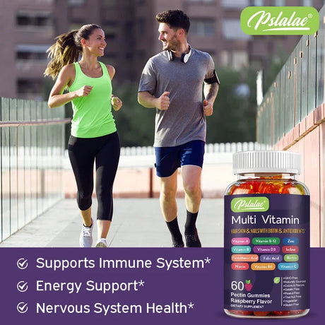 Multivitamin Gummies - Enhances Energy Levels, Immune Support, Antioxidant - with Vitamins and Minerals