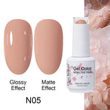 Clou Beaute Gel Nail Polish Neon Brown Royal Blue Red Green Pastal Nude Nail Art Varnishes Gel Lacquer Top Coat UV Gel Nail