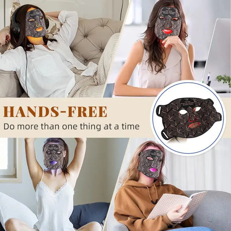 Ubilli Silicone Led Face Mask 8 Colors Red Light Therapy Infrared Flexible Soft Mask Led Therapy Anti Aging Advanced Photon Mask