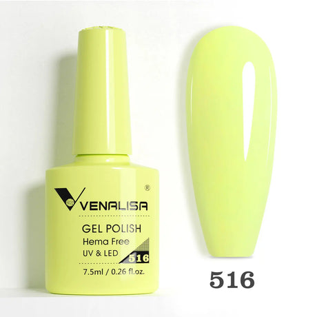VIP5 Venalisa Nail Gel Polish Jelly Color HEMA/TPO FREE Nude Pink Semi Permanent Soak Off UVLED Gel Polish Sparkle Gel Varnish